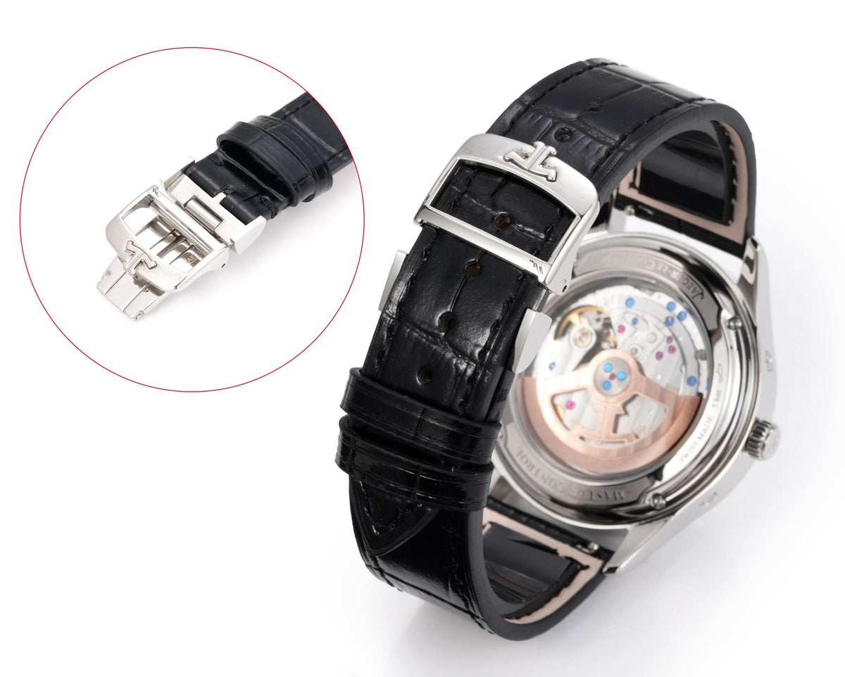 Jaeger-LeCoultre Master Calendar Moon Phase Automatic Watch 40mm Genuine Leather Strap