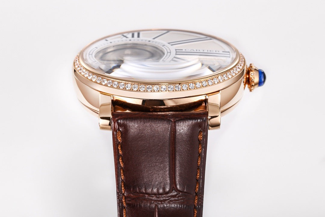 Cartier Rotonde de Cartier Mysterious Watch, Floating Hands Design, 42.5mm, MC 9981 Manual & Automatic Integrated Movement