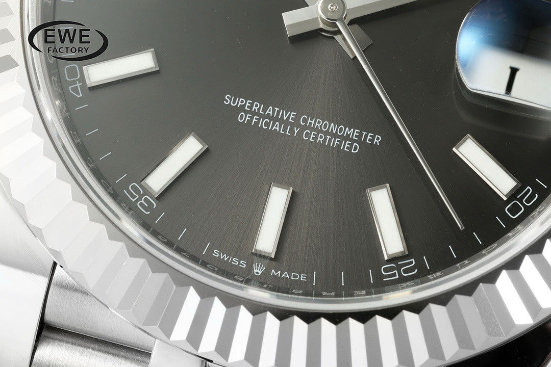 Rolex EWE Factory Datejust 41mm Men Watch, 3235 Automatic Movement, 904L Steel
