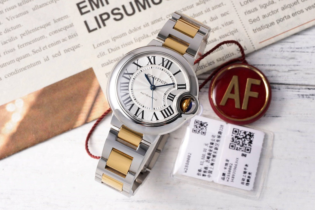 Cartier Ballon Bleu AF Upgraded 33mm Women Automatic Wristwatch