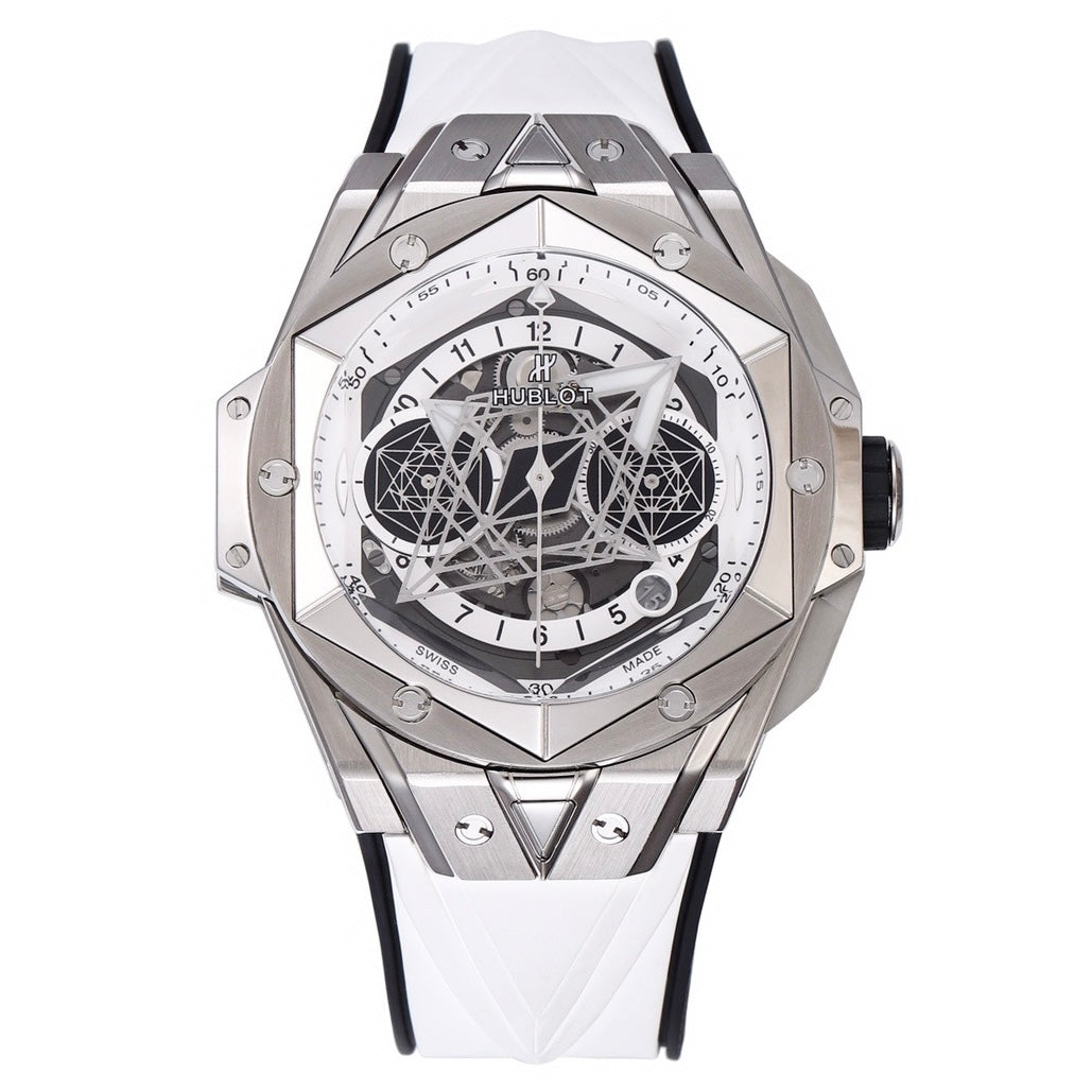 HUBLOT Big Bang Sang Bleu II Watch | BBF Super Clone Titanium Automatic Chronograph Wristwatch