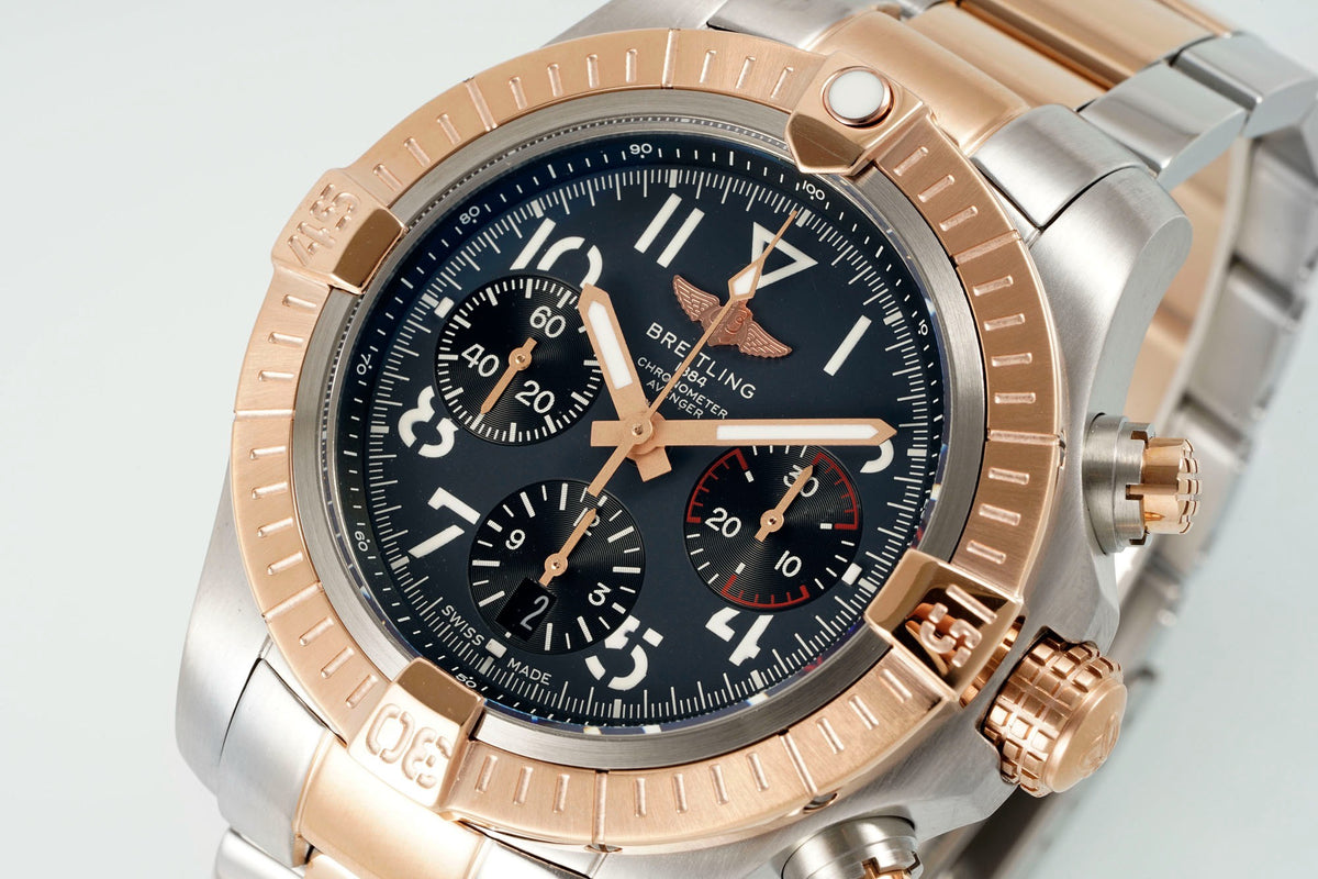 BREITLING Avenger B01 Chronograph 45mm Pilot Watch | BLS Factory Cal.B01 Modified Movement