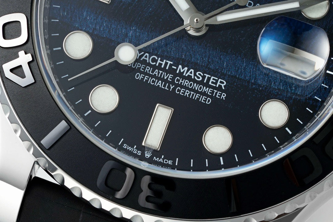 Rolex EWE Factory Yacht Master 42 Automatic Watch Custom 3235 Movement Rubber Strap