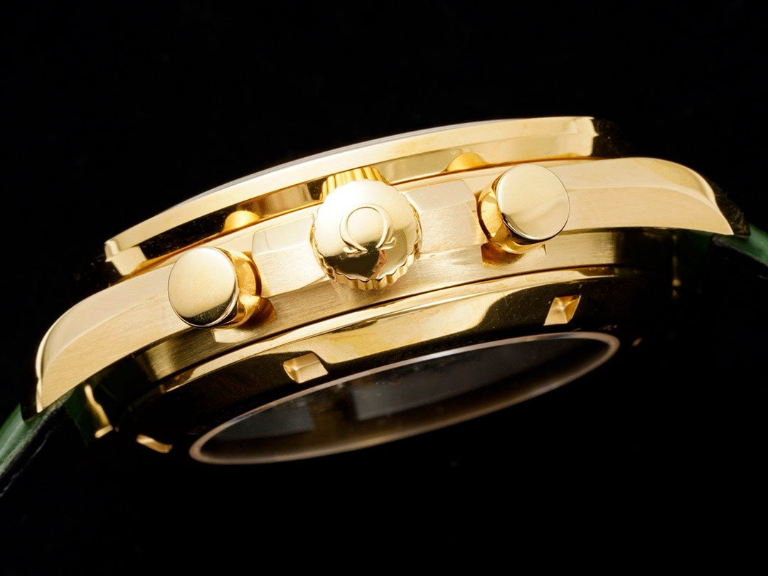 OMEGA Speedmaster Moonwatch 3861 Caliber Moonshine 18K Gold Chronograph 42mm