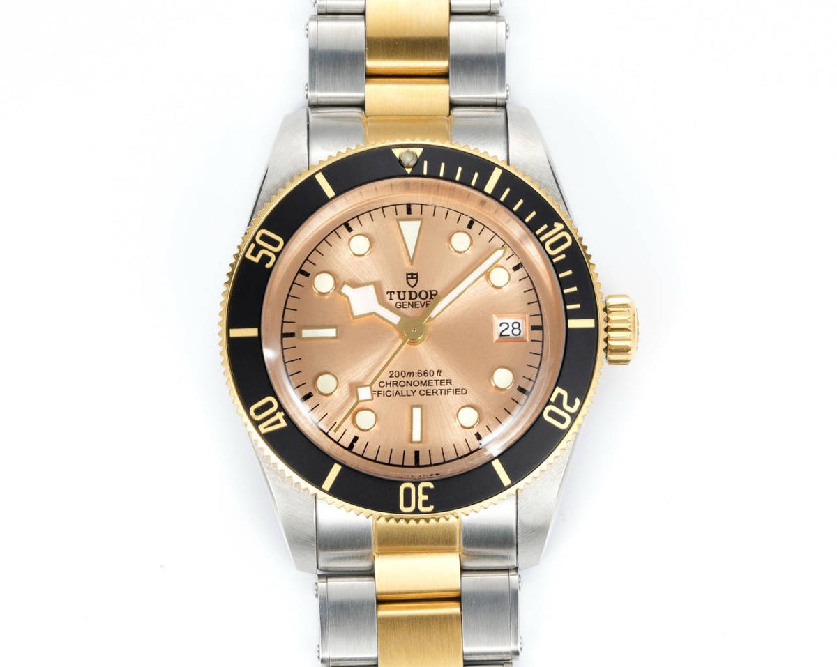Tudor Black Bay GMT Automatic Diver Watch 41mm, Domed Sapphire Crystal, Rivet Stainless Steel Bracelet, Multiple Ceramic Bezel Color Options