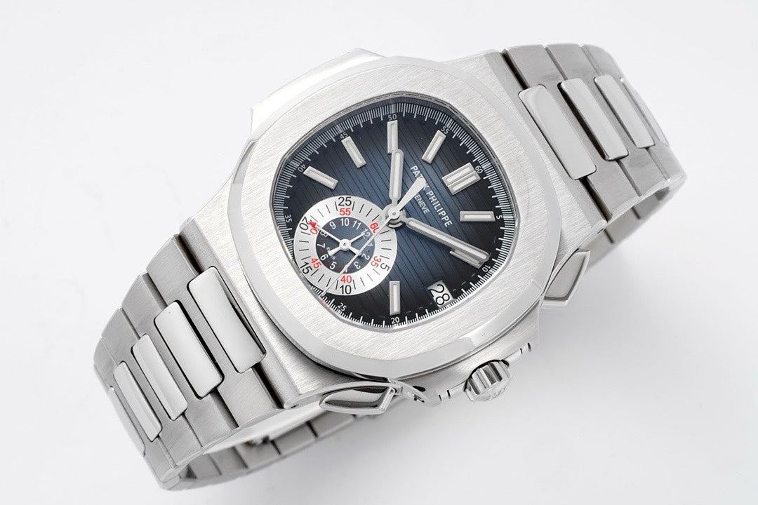 Patek Philippe Nautilus 5980 Chronograph Watch, 40.5mm, Real Working Small Second & Chronograph Functions