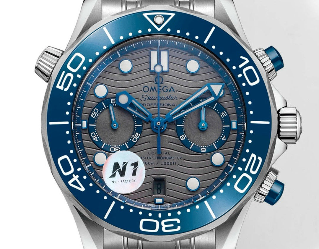 OMEGA Seamaster 300 Chronograph 44mm Dive Watch Cal.9900 Full Function Ceramic Bezel