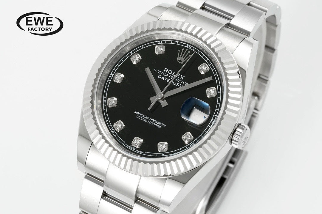 Rolex EWE Factory Datejust 41mm Men Watch, 3235 Automatic Movement, 904L Steel