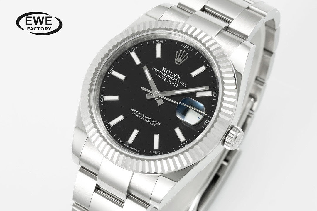 Rolex EWE Factory Datejust 41mm Men Watch, 3235 Automatic Movement, 904L Steel