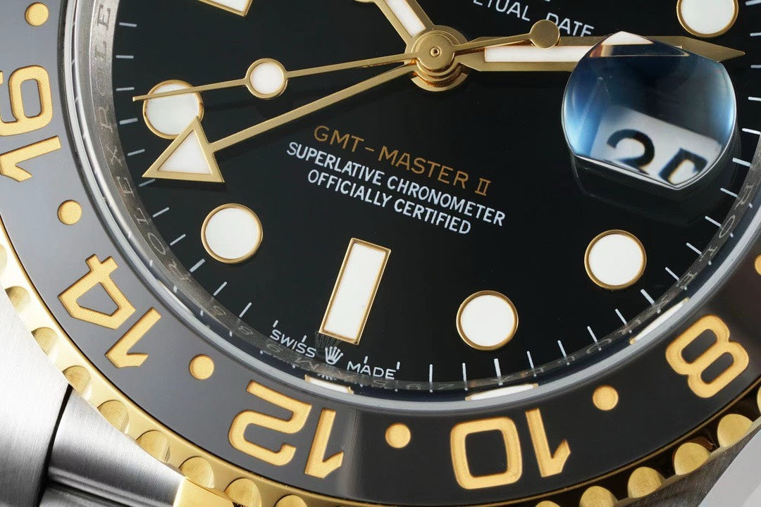 Rolex GMT Travel Watch 904L Steel Cal.3285 Movement