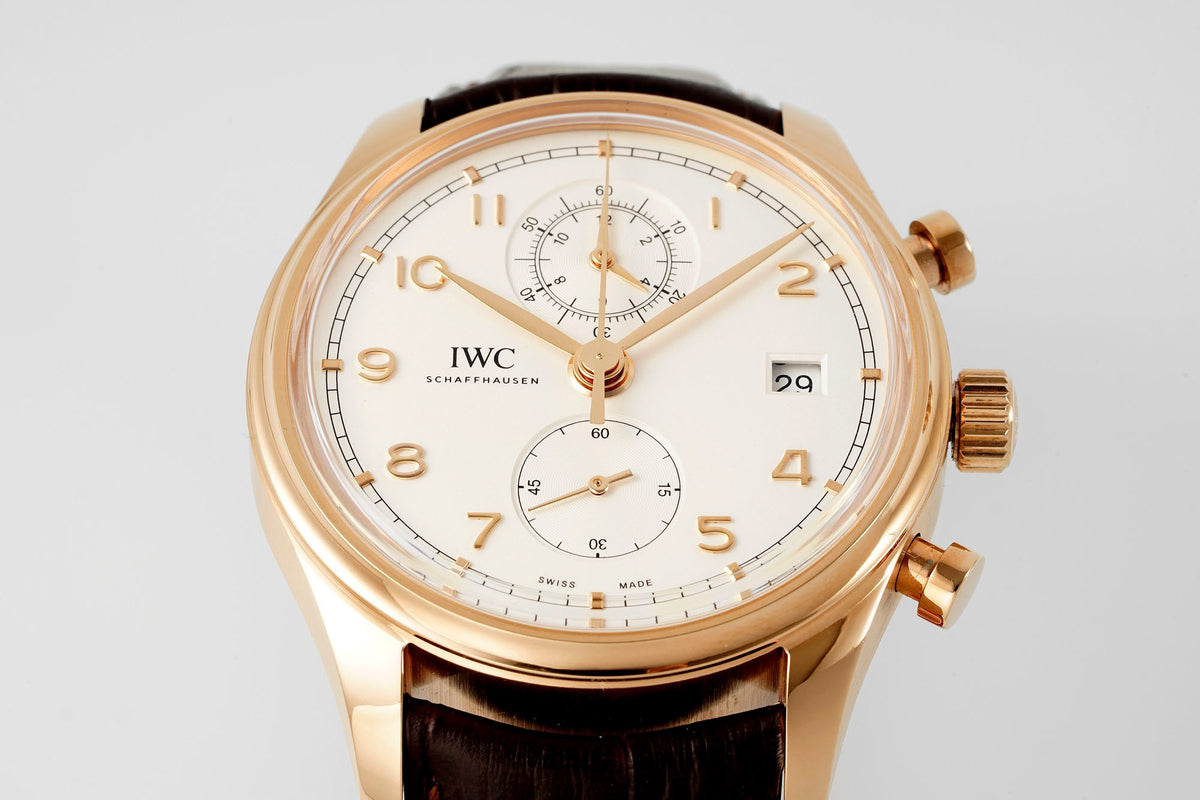 IWC Da Vinci Chronograph Watch 42mm | Modified Cal.89361 Integrated Movement Full Working Functions
