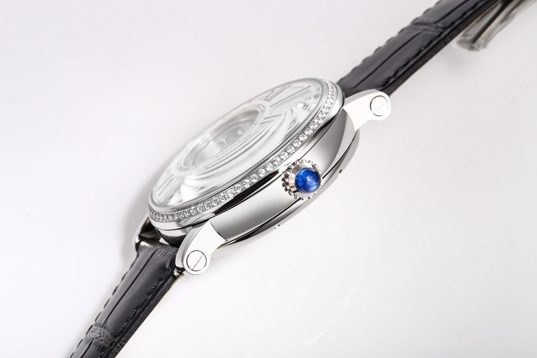 Cartier Rotonde de Cartier Mysterious Watch, Floating Hands Design, 42.5mm, MC 9981 Manual & Automatic Integrated Movement