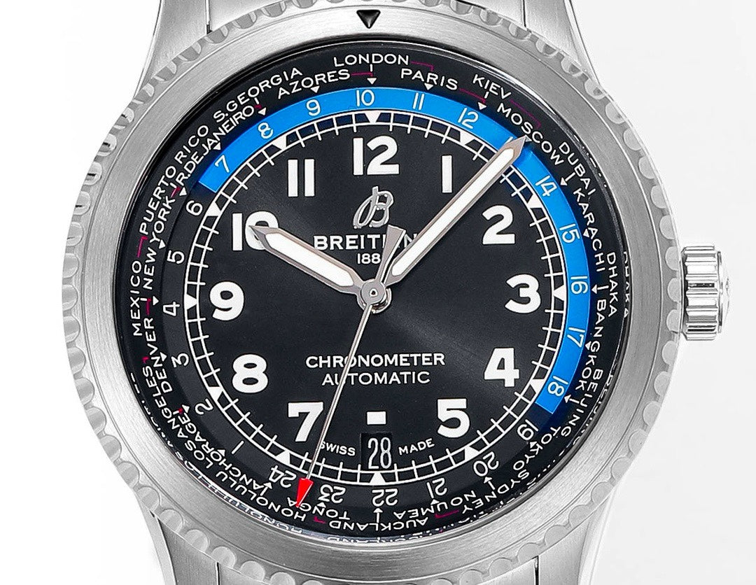 BREITLING Navitimer Pilot Watch 41mm, BLS Factory 2824 Automatic Movement Steel Bracelet
