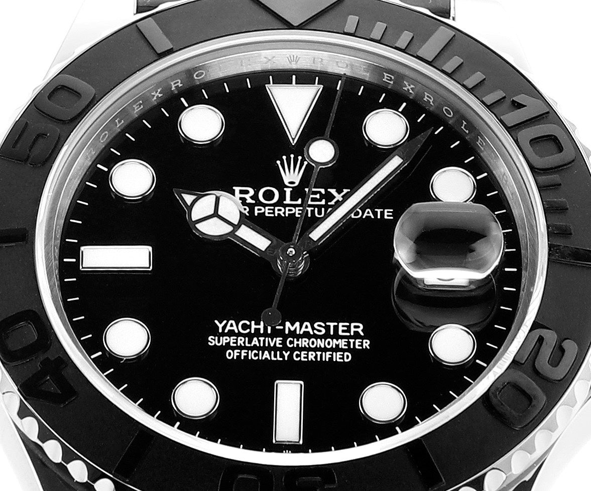 Rolex MS Factory Yacht‑Master 42mm 904L Steel 3235 Blue Hairspring Automatic Watch Oysterflex Rubber Strap