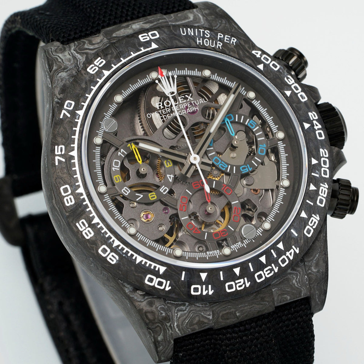 Rolex Diw Carbon Skeleton Chronograph