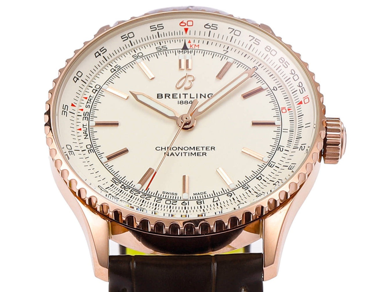 BREITLING Navitimer 1 Pilot Watch 41mm, TW Factory Seagull 2824 Automatic Leather Strap