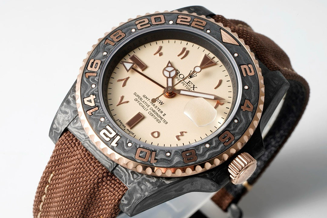 Rolex GMT-Master II Carbon Watch | Cal.3186 Automatic Movement, Forged Carbon Case