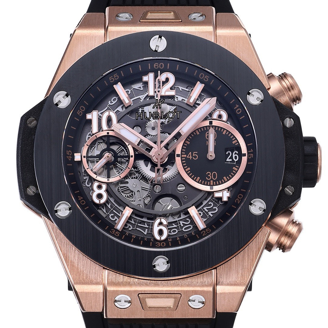 Hublot Big Bang Automatic Chronograph Watch 42mm Titanium Rubber Strap