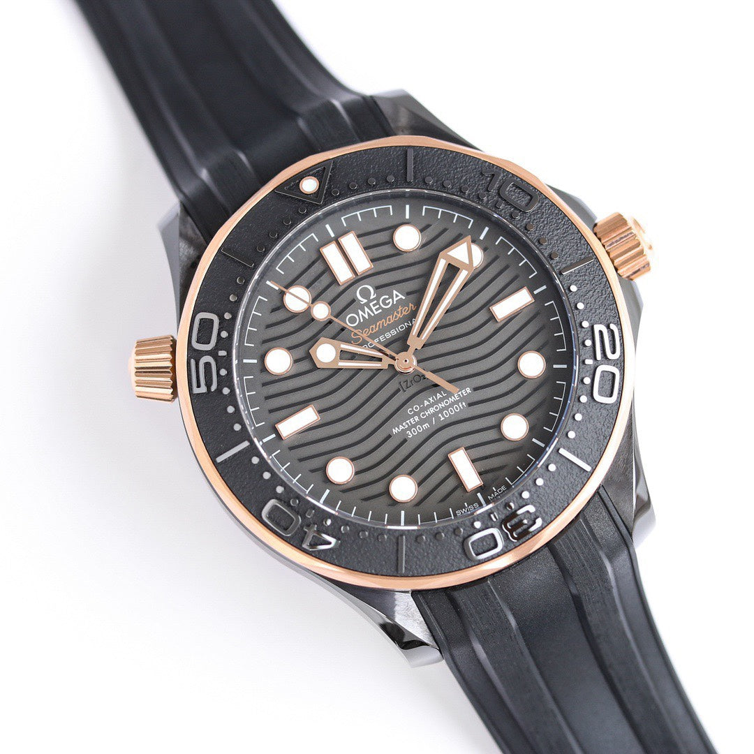 Omega Seamaster 300m Super Clone Watch | 43.5mm Full Black Zirconia Ceramic Case