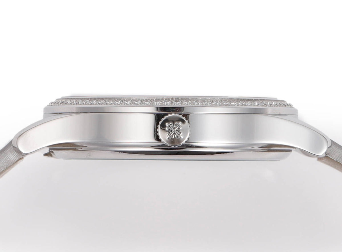 Patek Philippe Calatrava Ladies Watch 35mm | Slim Cal.240 Automatic Guilloché Dial Watch