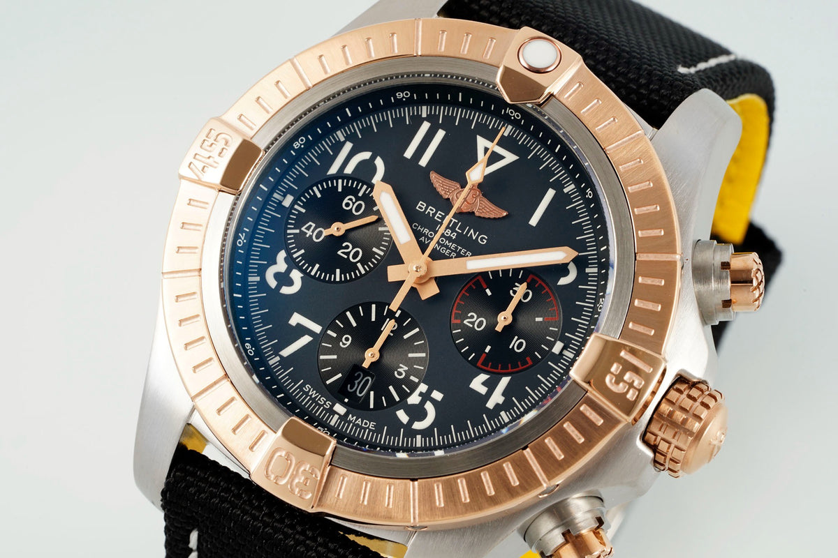 BREITLING Avenger B01 Chronograph 45mm Pilot Watch | BLS Factory Cal.B01 Modified Movement