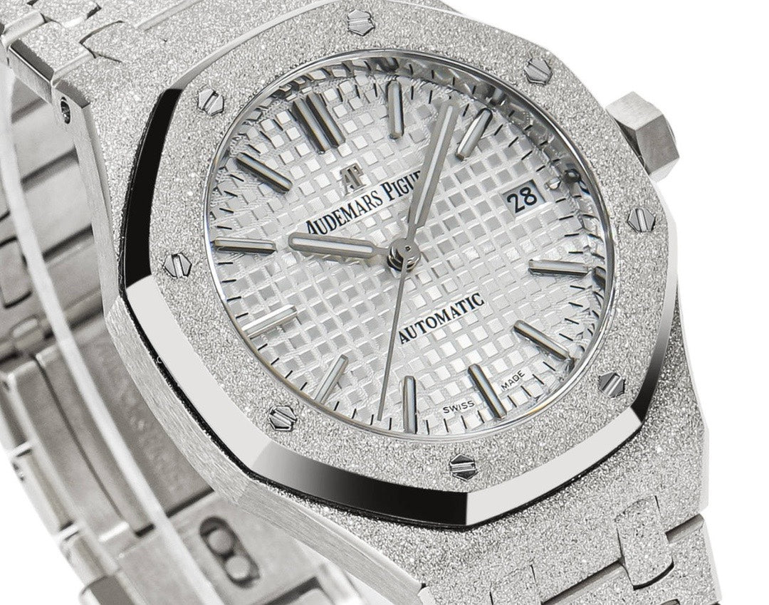 Audemars Piguet Royal Oak 37mm 15454 Frosted Gold Ladies Automatic Watch