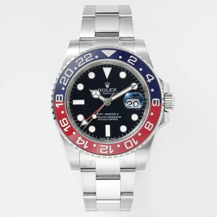 Rolex GMT Travel Watch 904L Steel Cal.3285 Movement