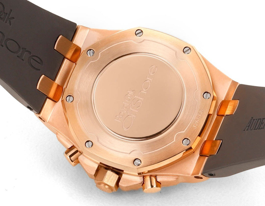 Audemars Piguet Royal Oak 37mm Ladies Automatic Chronograph Watch, Diamond Bezel Rubber Strap
