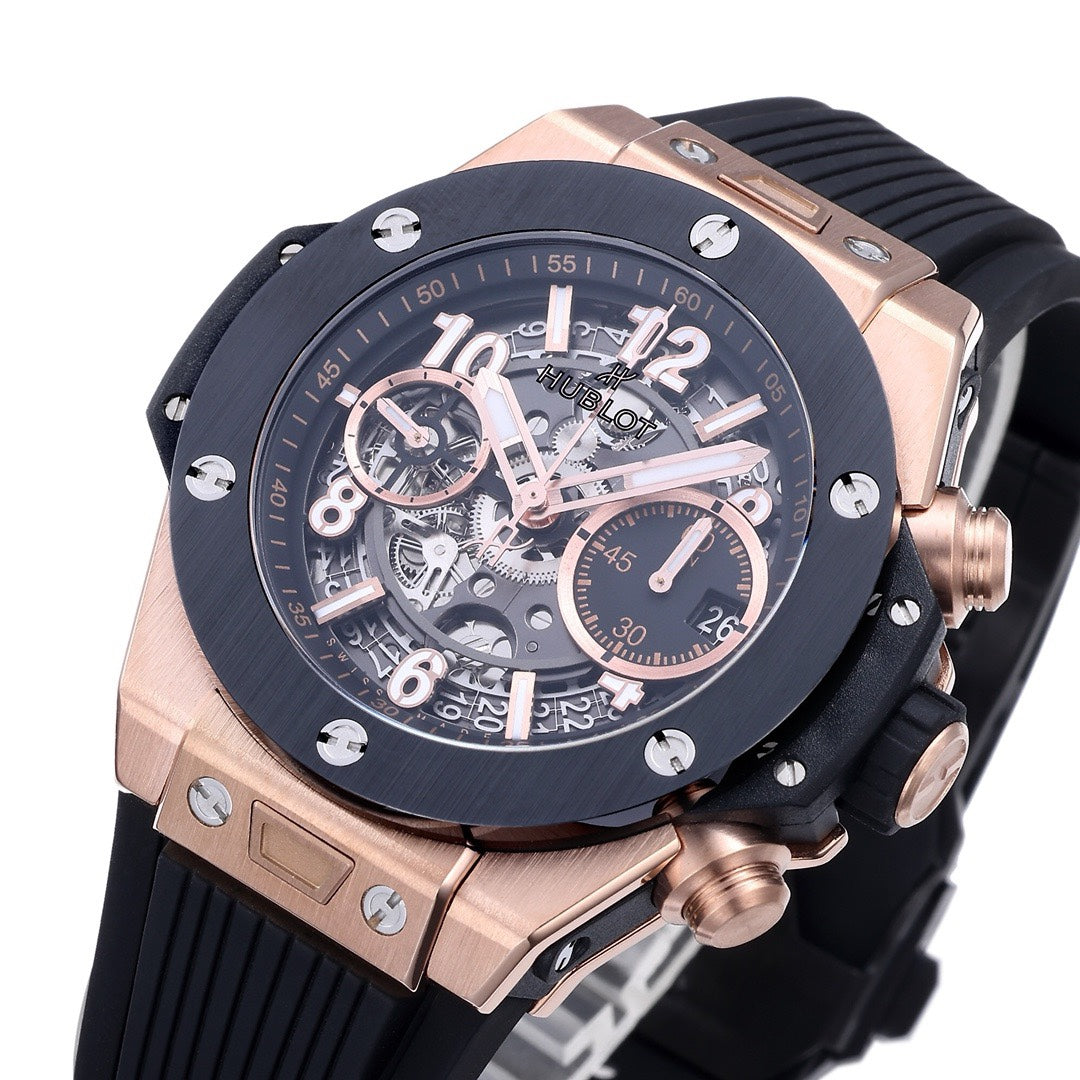 Hublot Big Bang Automatic Chronograph Watch 42mm Titanium Rubber Strap