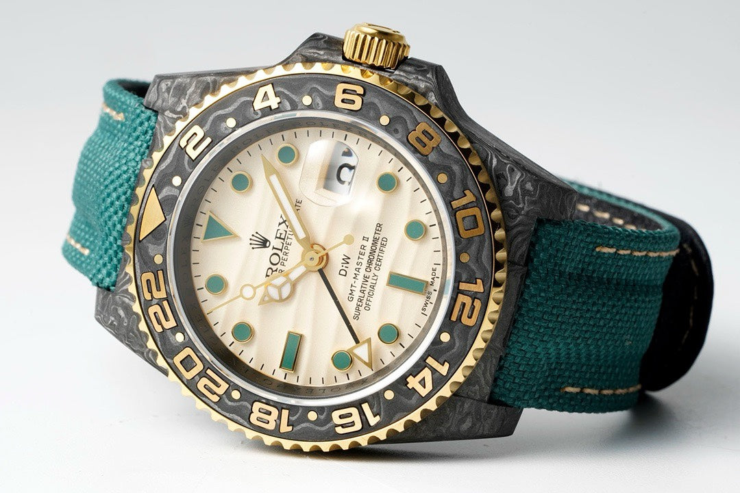Rolex GMT-Master II Carbon Watch | Cal.3186 Automatic Movement, Forged Carbon Case