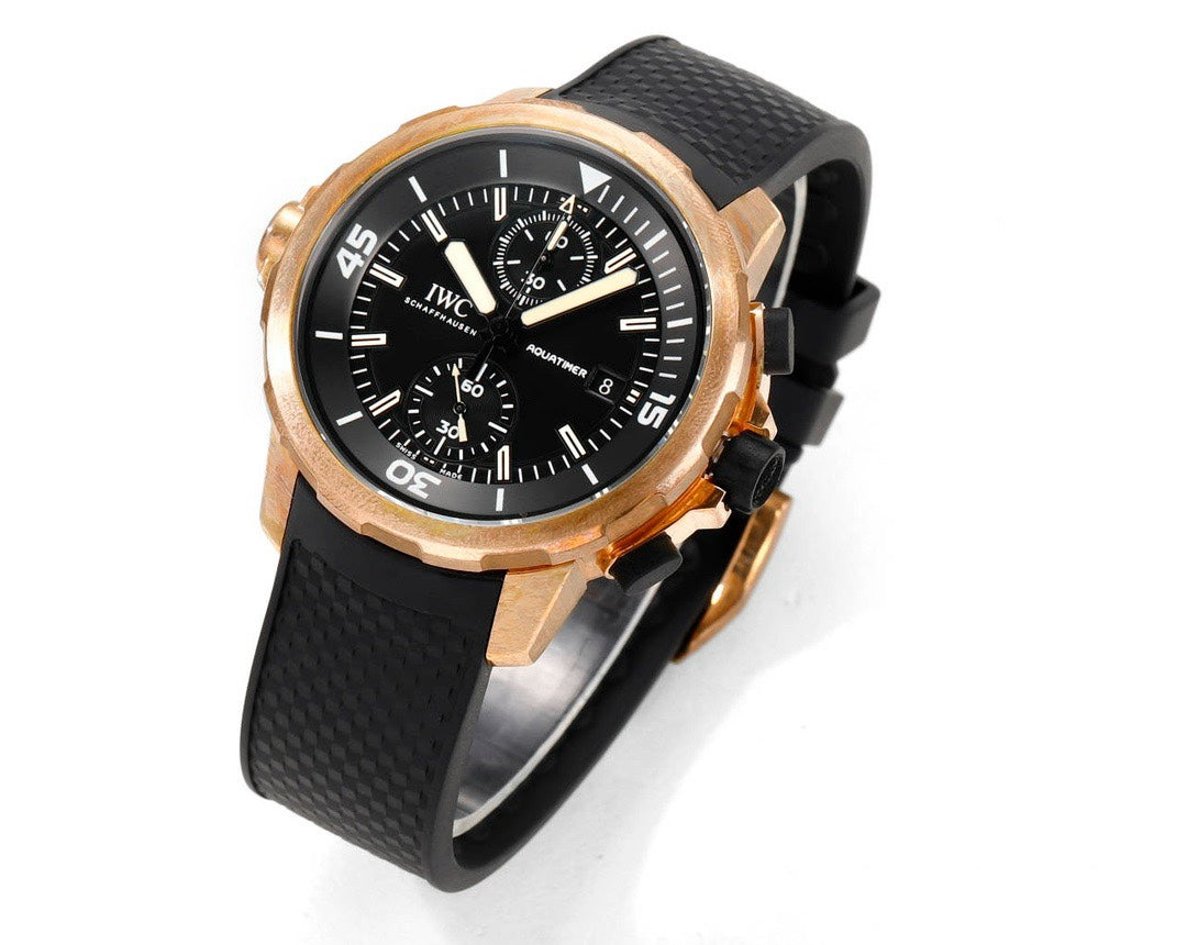 IWC Aquatimer Chronograph Watch 44mm | Quick Release Fluororubber Strap