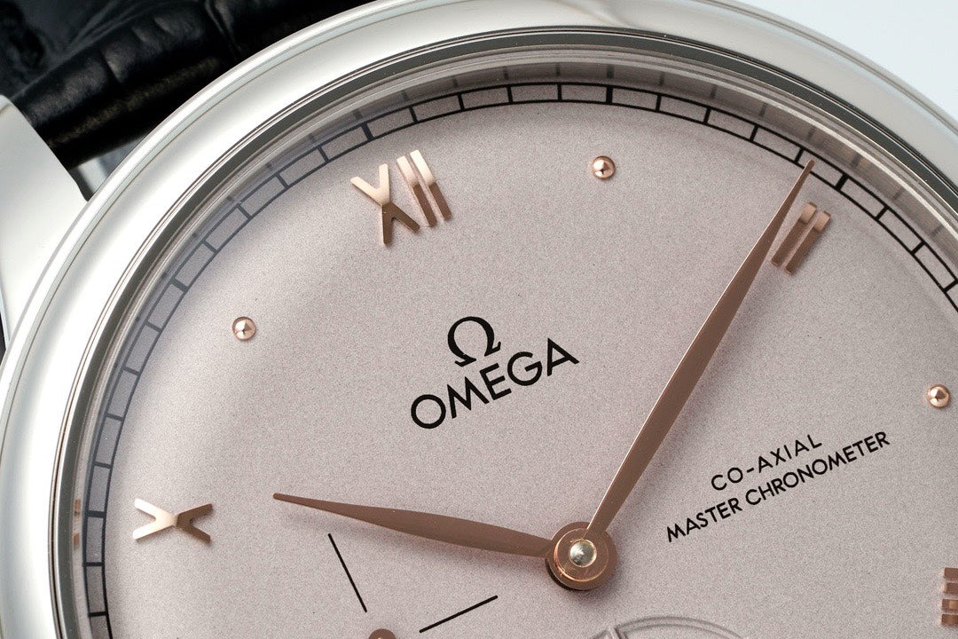 Omega De Ville Power‑Reserve Automatic Mechanical Watch, Genuine Calfskin Leather Strap