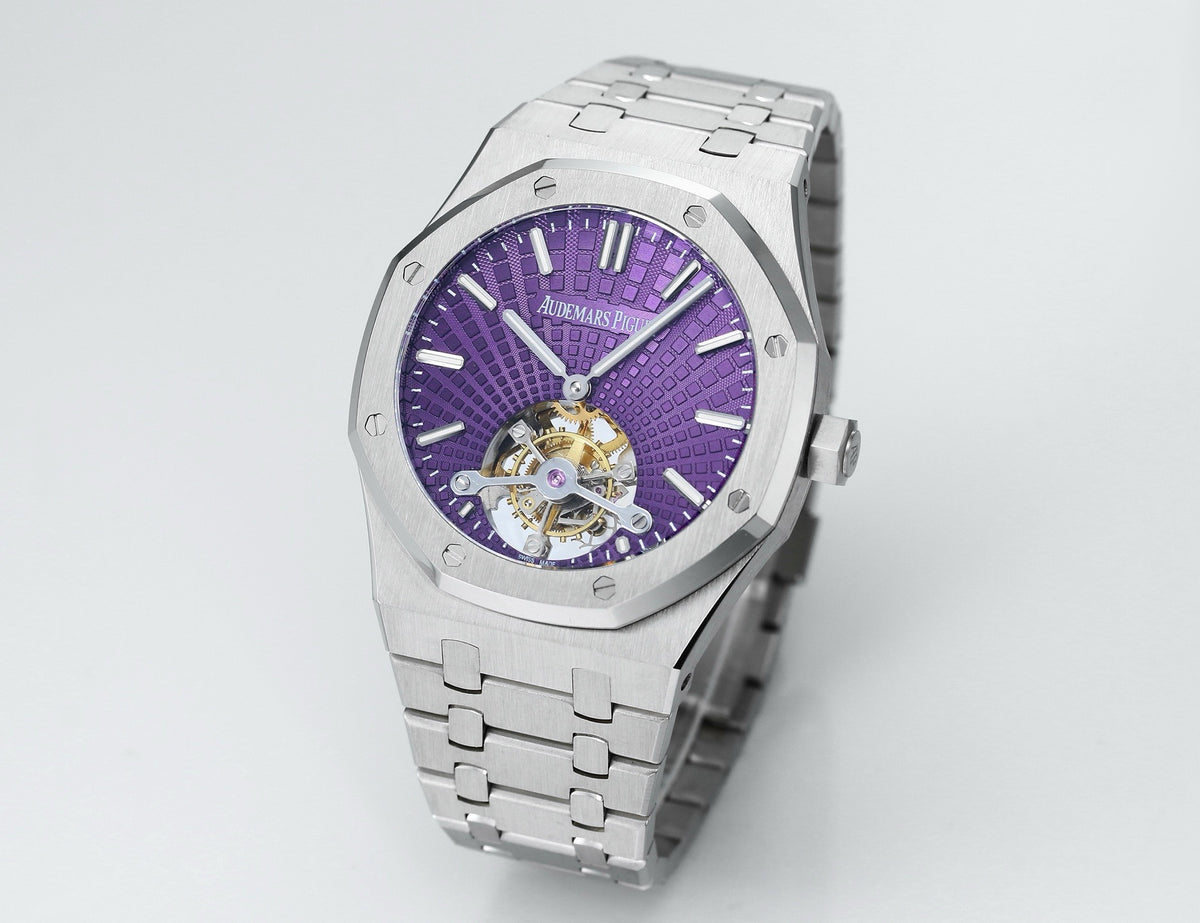 Audemars Piguet Royal Oak Tourbillon 41mm Evolutive Tapisserie Dial Automatic Watch