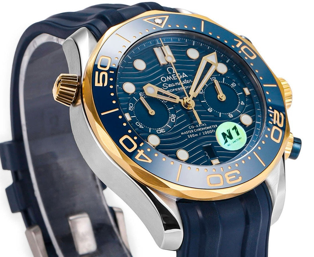 OMEGA Seamaster 300 Chronograph 44mm Dive Watch Cal.9900 Full Function Ceramic Bezel