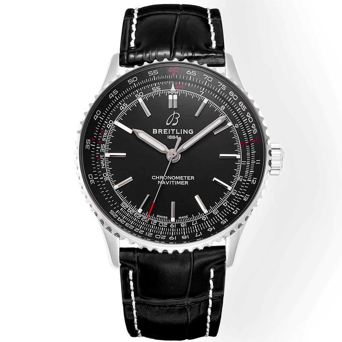 BREITLING Navitimer 1 Pilot Watch 41mm, TW Factory Seagull 2824 Automatic Leather Strap