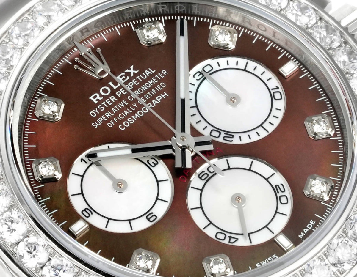 Rolex Cosmograph Daytona 40mm N+ Factory V2 Weighted Baguette Bezel Automatic Watch