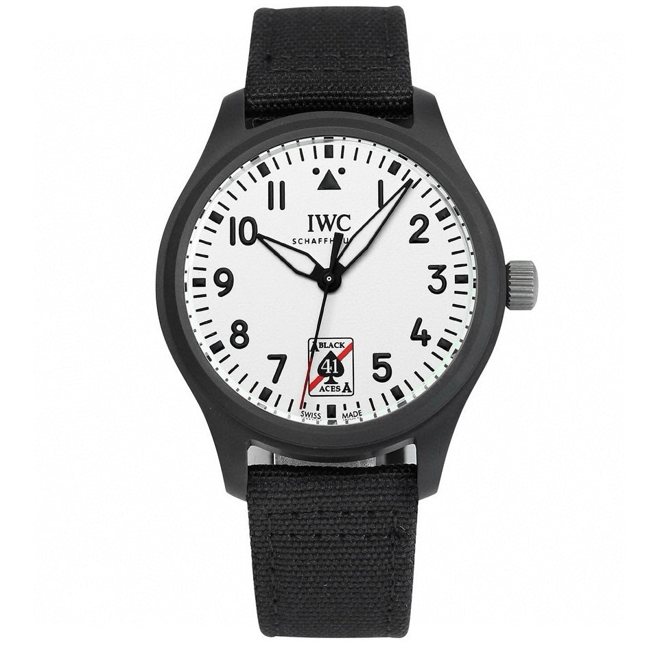 IWC Pilot’s Watch Automatic 41 Black Aces | XR Factory Full Ceramic Luminous Dial Watch