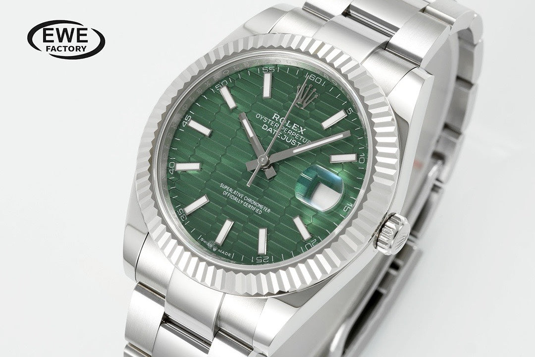 Rolex EWE Factory Datejust 41mm Men Watch, 3235 Automatic Movement, 904L Steel