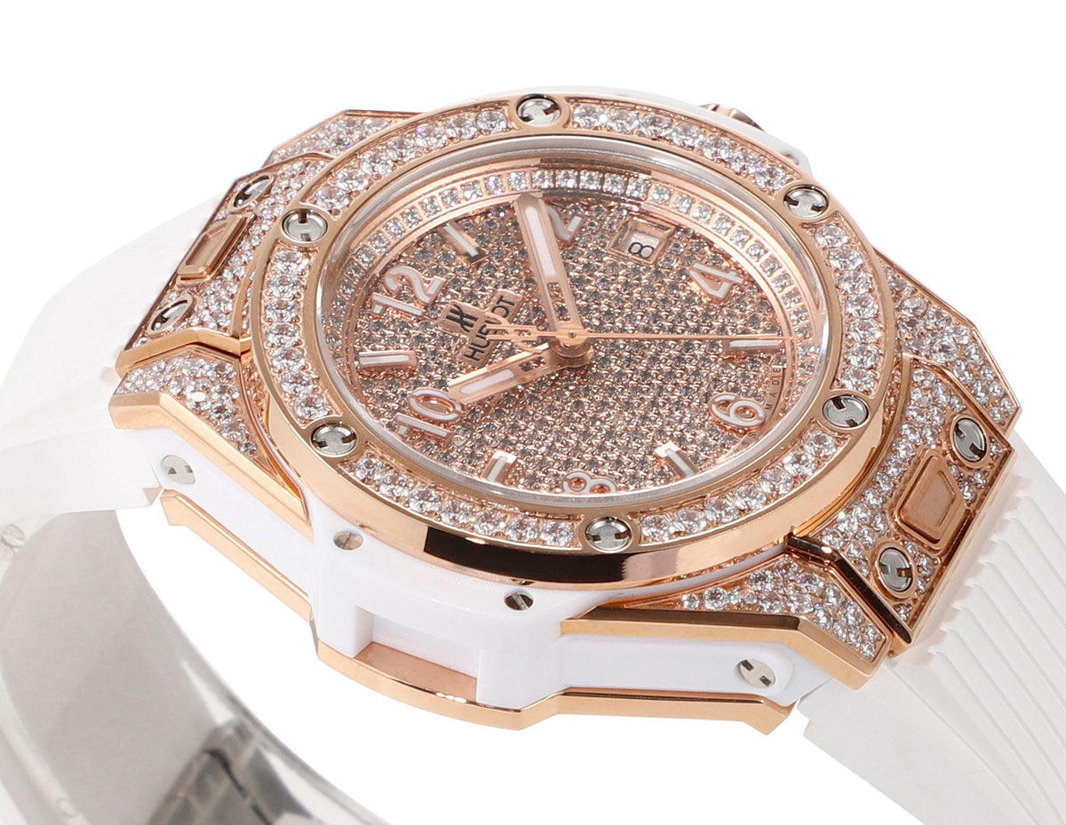 Hublot Big Bang One Click Full Paved Diamond 39mm Automatic Ladies Watch