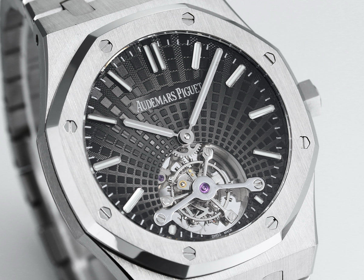 Audemars Piguet Royal Oak Tourbillon 41mm Evolutive Tapisserie Dial Automatic Watch