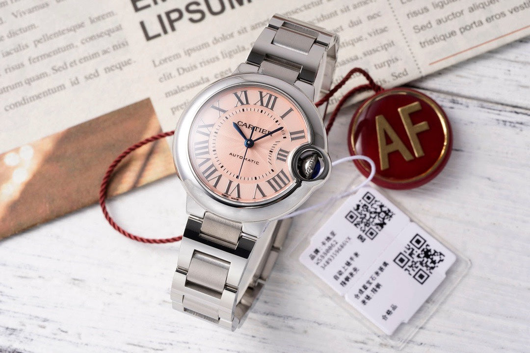 Cartier Ballon Bleu AF Upgraded 33mm Women Automatic Wristwatch