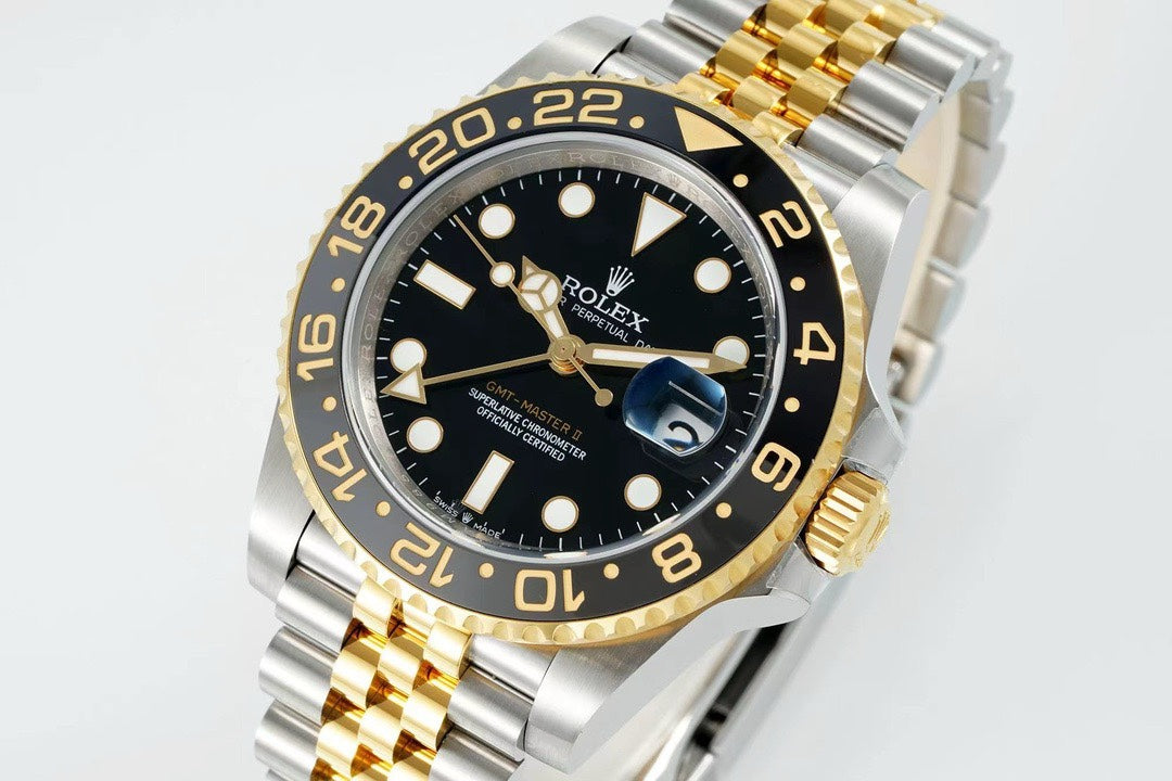 Rolex GMT Travel Watch 904L Steel Cal.3285 Movement