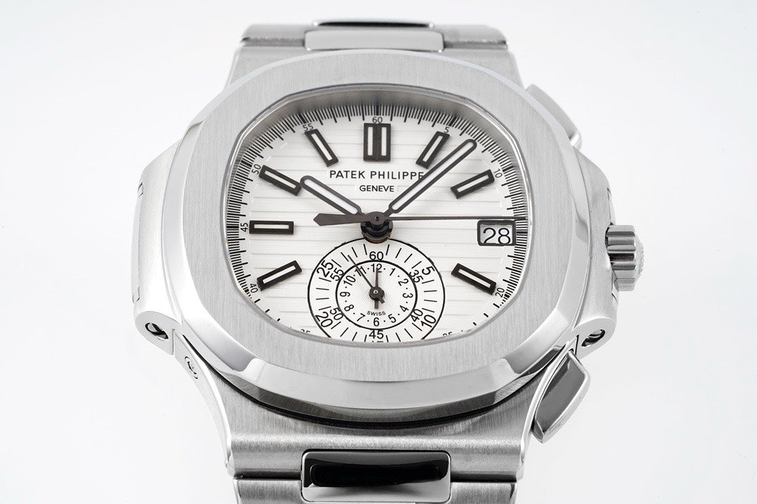 Patek Philippe Nautilus 5980 Chronograph Watch, 40.5mm, Real Working Small Second & Chronograph Functions
