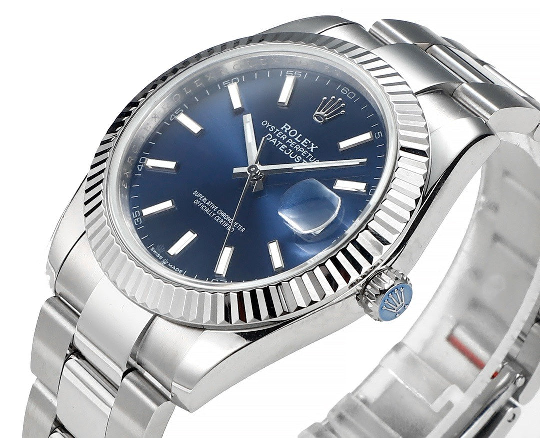 Rolex Datejust 41mm Automatic Watch 3235 Movement 72‑Hour Power Reserve Fluted Bezel