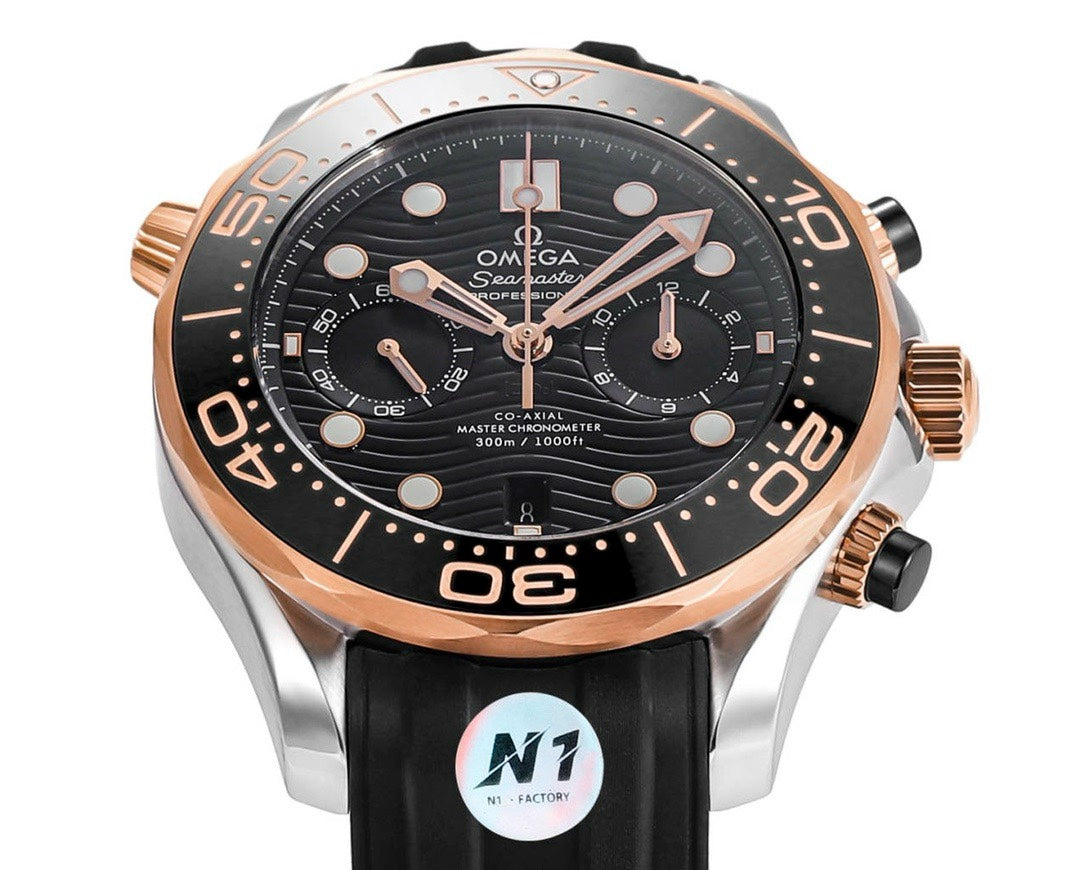 OMEGA Seamaster 300 Chronograph 44mm Dive Watch Cal.9900 Full Function Ceramic Bezel