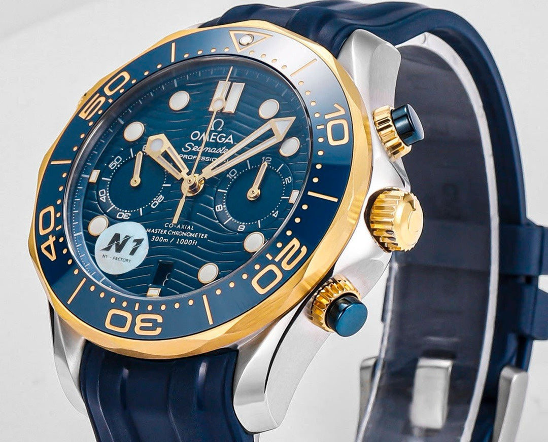 OMEGA Seamaster 300 Chronograph 44mm Dive Watch Cal.9900 Full Function Ceramic Bezel