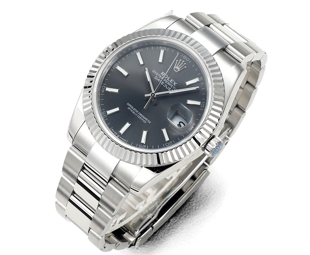Rolex Datejust 41mm Automatic Watch 3235 Movement 72‑Hour Power Reserve Fluted Bezel