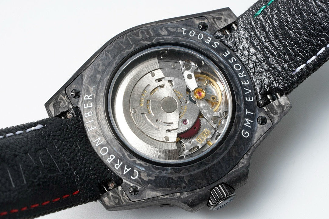 Rolex GMT-Master II Carbon Watch | Cal.3186 Automatic Movement, Forged Carbon Case