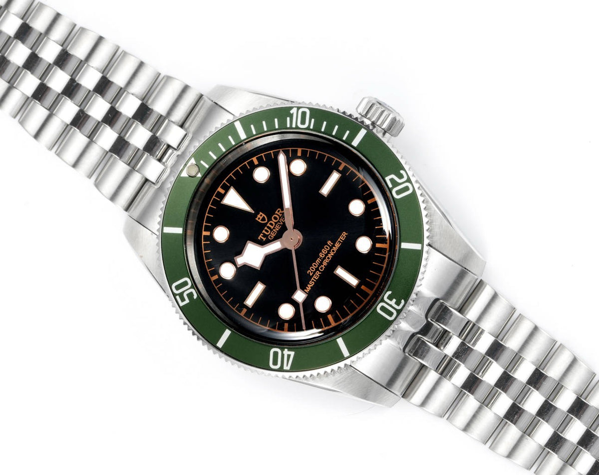 Tudor Black Bay GMT Automatic Diver Watch 41mm, Domed Sapphire Crystal, Rivet Stainless Steel Bracelet, Multiple Ceramic Bezel Color Options
