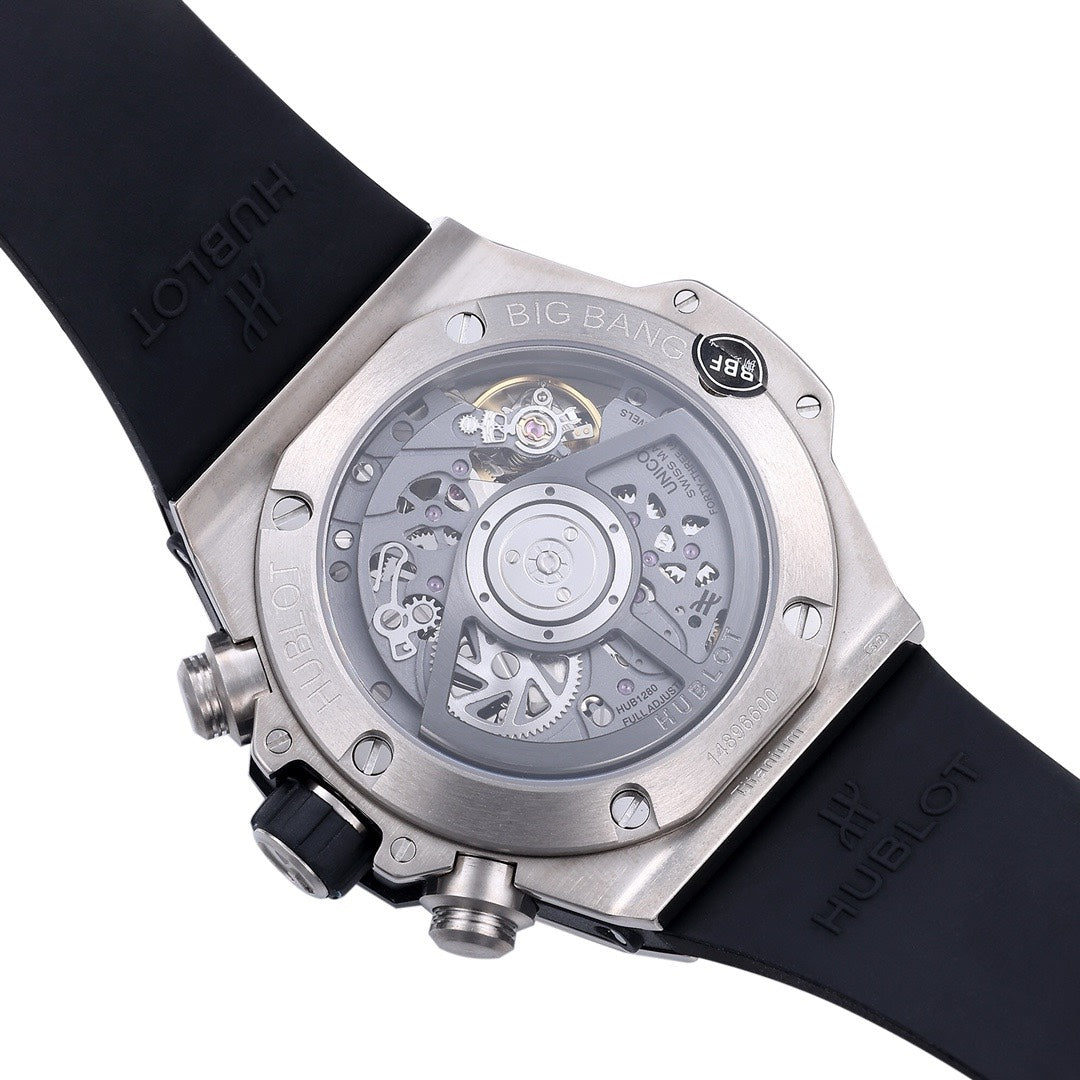 Hublot Big Bang Automatic Chronograph Watch 42mm Titanium Rubber Strap